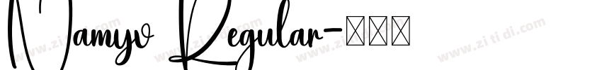 Namyv Regular字体转换